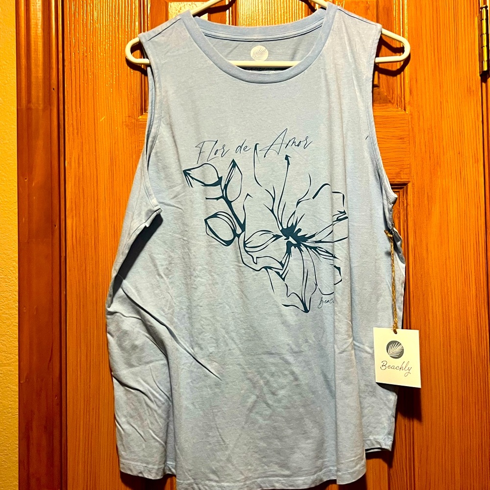 Light blue Beachly tank top size large